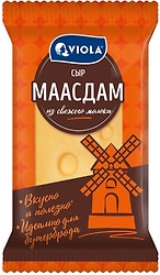 Сыр Viola Маасдам полутвердый полутвердый 45% 220г