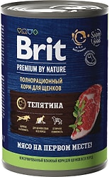 Влажный корм для щенков Brit Premium by Nature с телятиной 410г