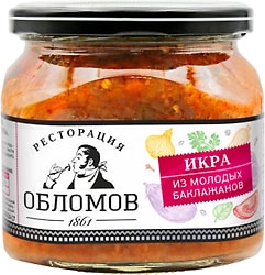 Икра Ресторация Обломов Баклажанная 420г