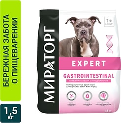 Сухой корм для собак Мираторг Expert Gastrointestinal Бережная забота о пищеварении 1.5кг