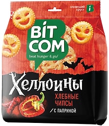 Чипсы хлебные Bitcom Хеллоины с паприкой 150г