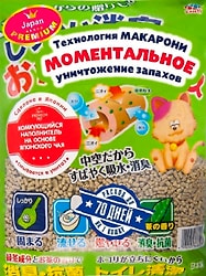 Наполнитель для кошачьего туалета Japan Premium Pet на основе японского чая комкующийся 7л