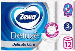Туалетная бумага Zewa Deluxe 12 рулона 3 слоя в ассортименте