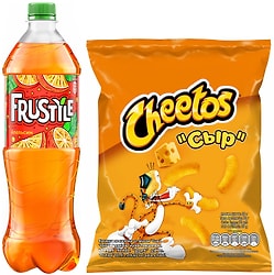 Набор Напиток Фрустайл Апельсин 1л + Палочки кукурузные Cheetos Сыр 50г