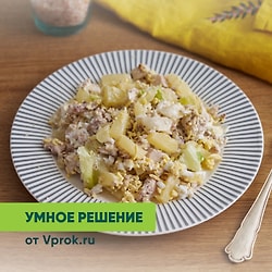 Салат из курицы с ананасами слоёный - Салат с курицей, рецепты с фото на m