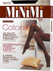 Колготки MiNiMi Cotone 160 Den Nero Черные Размер 3