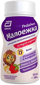 Изображение товара Смесь PediaSure Малоежка со вкусом клубники с 12 месяцев 200мл
