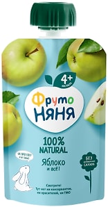 Изображение товара Пюре ФрутоНяня из яблок с 4 месяцев 90г
