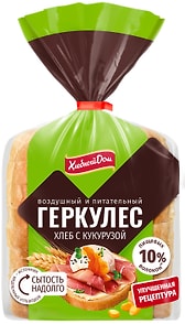 Изображение товара Хлеб Хлебный Дом Геркулес с кукурузой нарезка 255г 