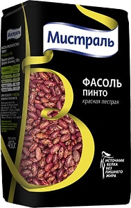 Изображение товара Фасоль Мистраль Пинто красная пестрая 450г