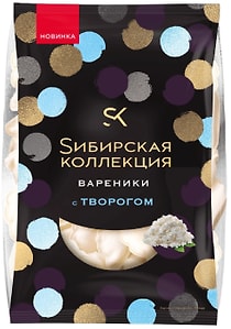Изображение товара Вареники Сибирская коллекция с творогом 500г