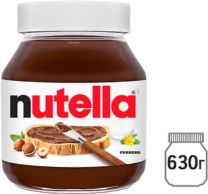 Изображение товара Паста Nutella ореховая с добавлением какао 630г