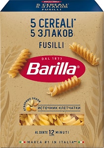 Изображение товара Макаронные изделия Barilla Фузилли 5 Злаков 450г