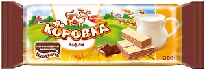 Изображение товара Вафли Коровка с шоколадной начинкой 300г