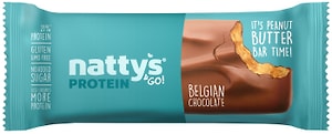 Изображение товара Шоколадный батончик Nattys&Go Protein в молочном шоколаде с арахисовой пастой 45г