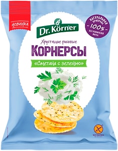 Изображение товара Хлебцы Dr.Korner Корнерсы рисовые сметана и зелень 40г