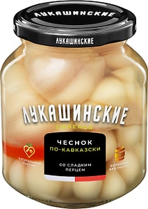 Изображение товара Чеснок Лукашинские соленый бочковой по-кавказски 340г