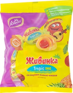 Изображение товара Конфеты Konti Живинка Tropic sea Ананас-Вишня 250г