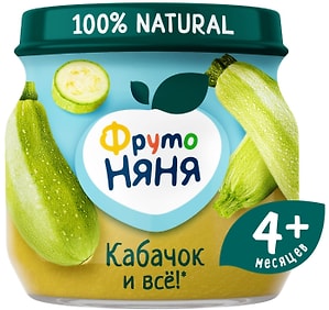 Изображение товара Пюре ФрутоНяня из кабачков с 4 месяцев 80г