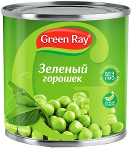 Изображение товара Горошек Green Ray зеленый 425мл