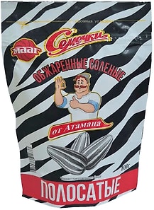 Изображение товара Семечки Мааг от Атамана полосатые обжаренные соленые 100г