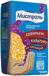 Изображение товара Горох Мистраль желтый колотый 900г