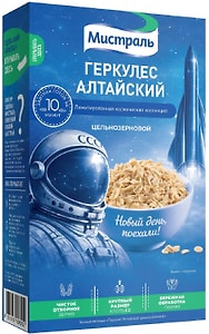 Изображение товара Хлопья Мистраль Геркулес Алтайский цельнозерновой 400г