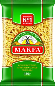 Изображение товара Макароны Makfa Лапша 450г