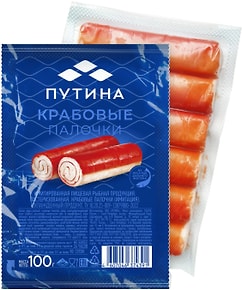 Изображение товара Крабовые палочки Путина 100г