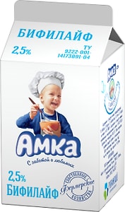 Изображение товара Бифилайф Амка 2.5% 450г