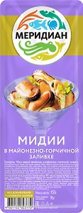 Изображение товара Мидии Меридиан в майонезно-горчичной заливке 150г