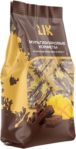 Изображение товара Конфеты Lik хрустящие со вкусом шоколада и манго 250г