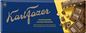 Изображение товара Шоколад Karl Fazer молочный с цельным фундуком 200г