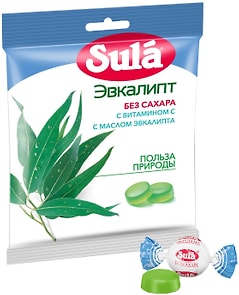 Изображение товара Карамель Sula Эвкалипт без сахара 60г