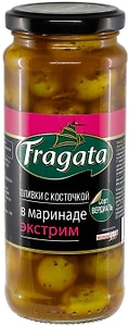 Изображение товара Оливки Fragata в маринаде Экстрим 340г