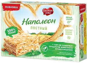 Изображение товара Торт Русская Нива Наполеон постный 340г