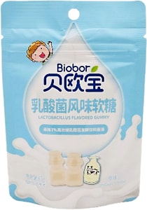 Изображение товара Мармелад Biobor жевательный с лактобактериями натуральный вкус 45г