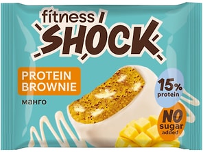 Изображение товара Пирожное FitnesShock глазированное Брауни Манго 50г