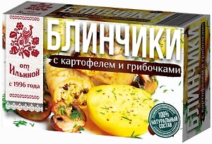 Изображение товара Блинчики От Ильиной с картофелем и грибочками 360г