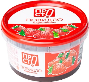 Изображение товара Повидло ПРОСТО Клубничное 500г