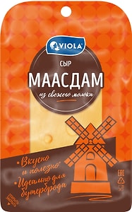 Изображение товара Сыр Viola Маасдам полутвердый 45% 120г