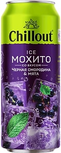 Изображение товара Напиток Chillout Ice Mojito черная смородина-мята сильногазированный 450мл