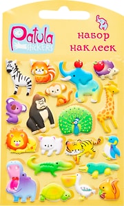 Изображение товара Наклейки Yiwu onccc Patula Stickers Животные мягкие в ассортименте