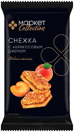 Изображение товара Палочки Маркет Collection Снежка сдобные с абрикосовым джемом 370г