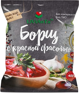 Изображение товара Борщ Livianta С фасолью 400г