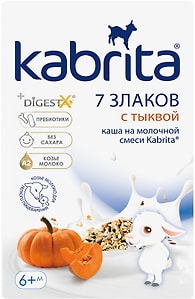 Изображение товара Каша Kabrita Мультизлаковая на козьем молоке с Тыквой 180г