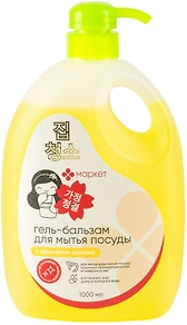 Изображение товара Гель-бальзам для мытья посуды Маркет Азия с ароматом лимона 1л