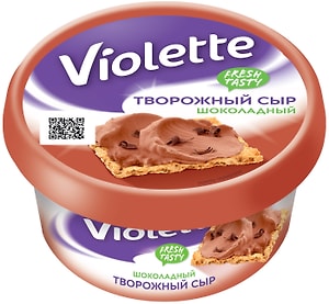 Изображение товара Сыр творожный Violette Шоколадный 50% 140г