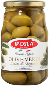 Изображение товара Оливки Iposea Bella di Cerignola с косточкой 310г