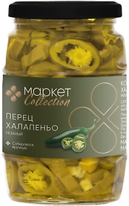 Изображение товара Перец халапеньо Маркет Collection резаный 350г